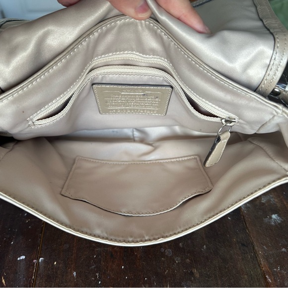 Coach Taylor Flap Adjustable Shoulder Crossbody Bag in Champagne - Picture 5 of 9